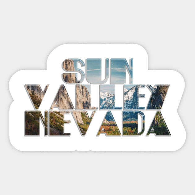 Sun Valley Nevada Sticker by afternoontees